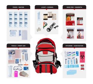 1 Person Comfort Survival Kit (Option: Backpack)
